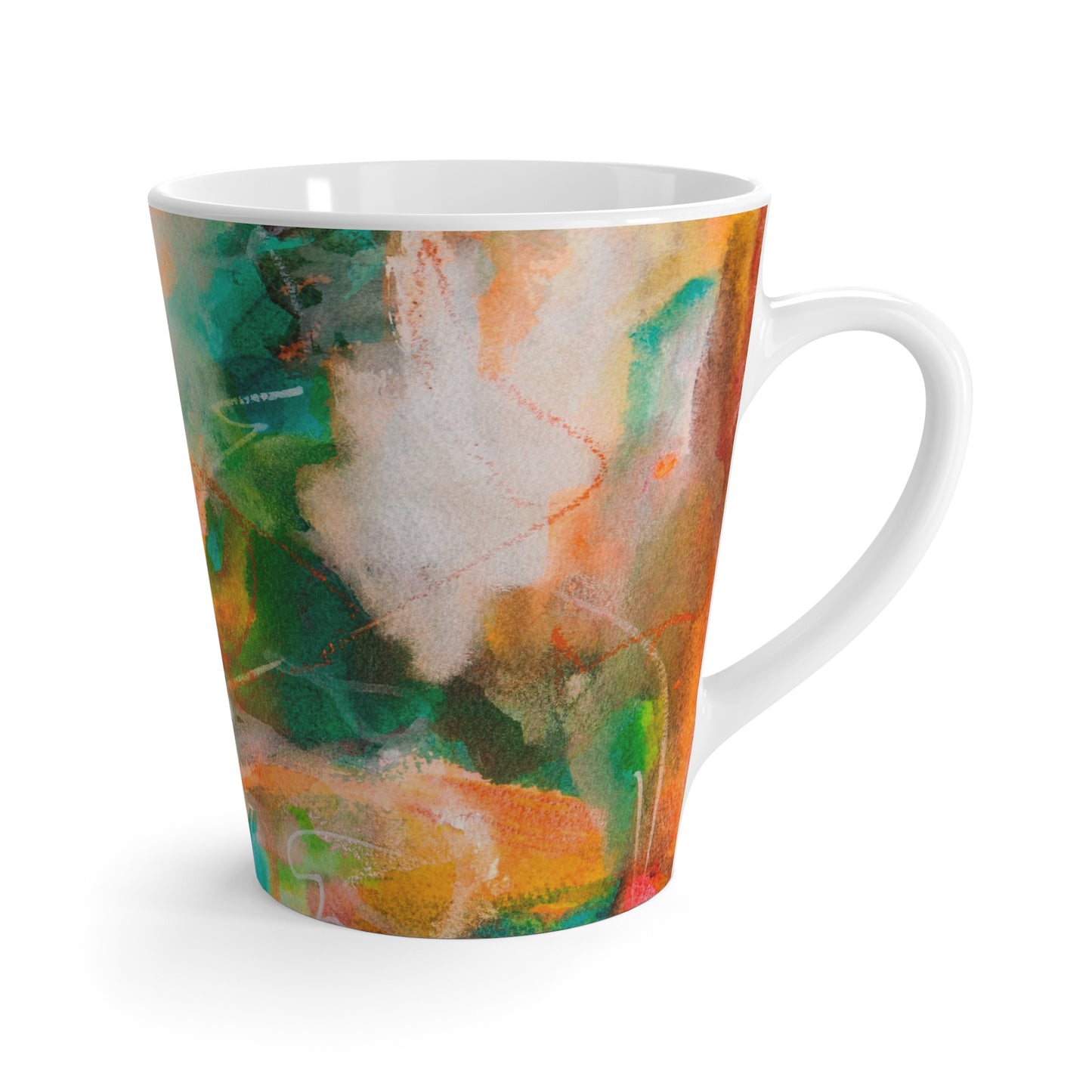 Latte Ceramic Mug - 12 oz