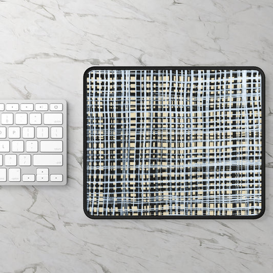 Mouse Pad - Black & White Gingham