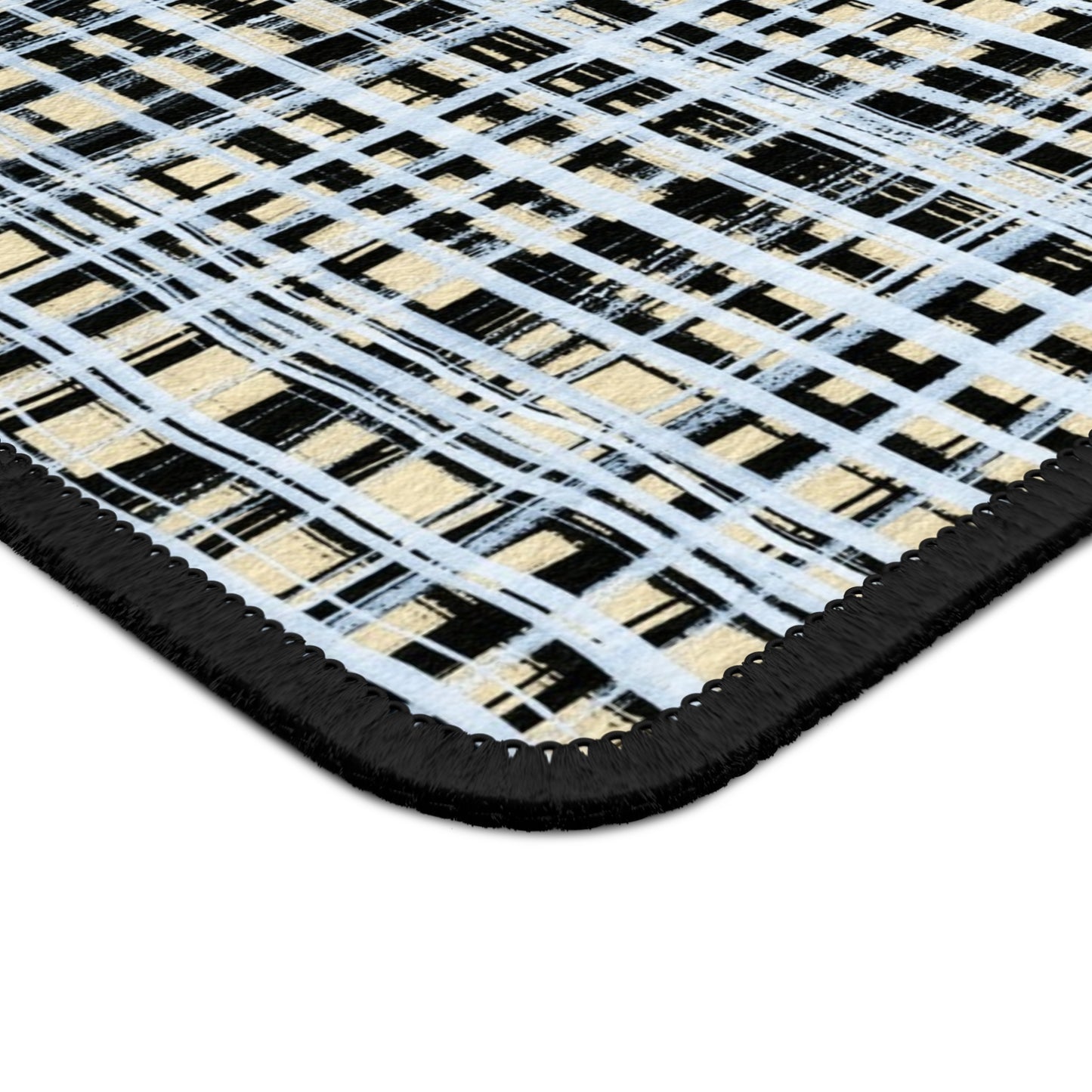 Mouse Pad - Black & White Gingham