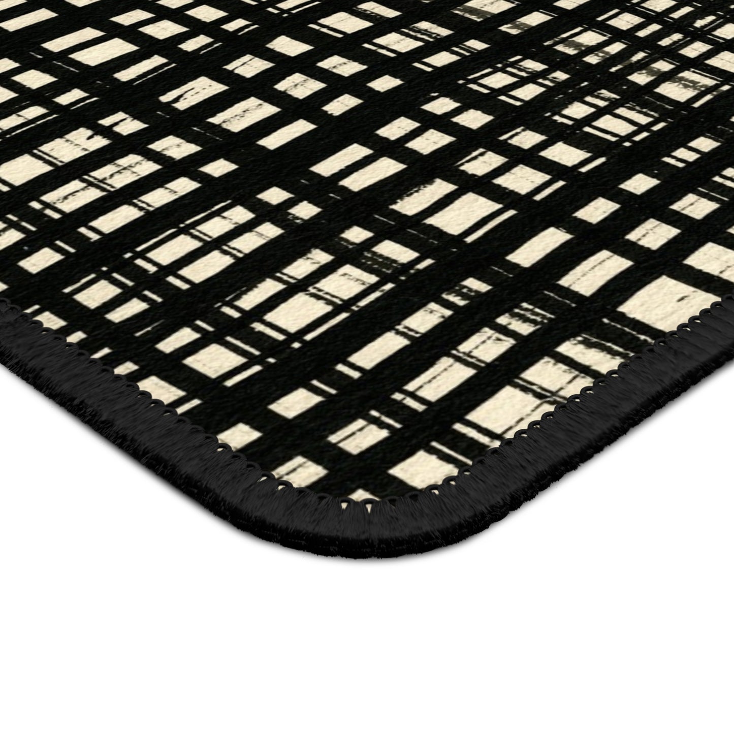 Mouse Pad - Black Gingham