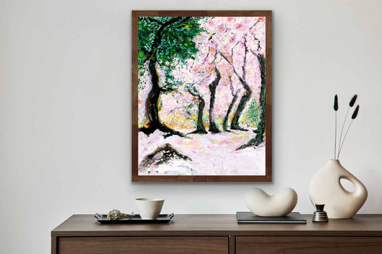 Whispers Beneath the Blossoms - Fine Art Giclée Print