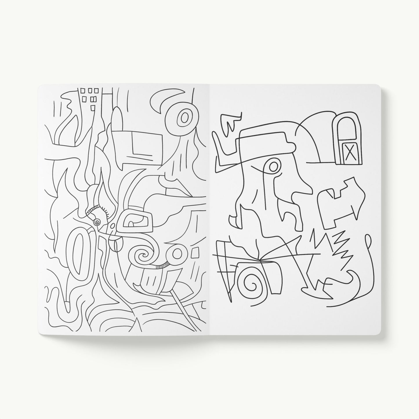 Soft Cover Lined Journal with Coloring Pages - Music Theory