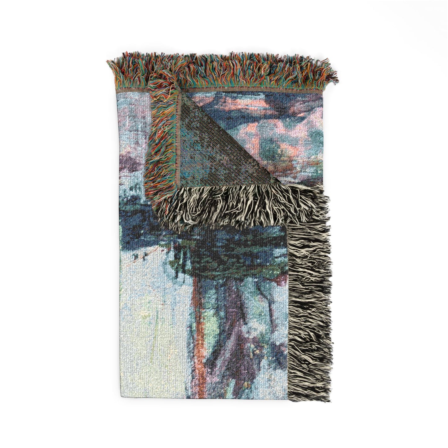 Where the Water Holds the Sky - Woven Art Blanket