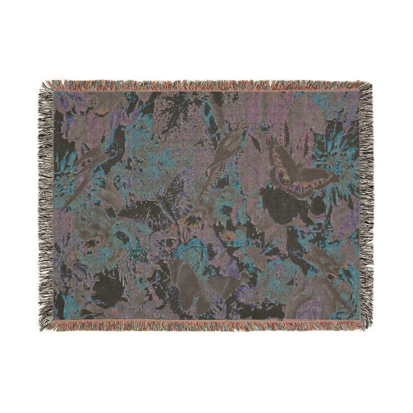 Woven Cotton Blanket - Tropical Garden