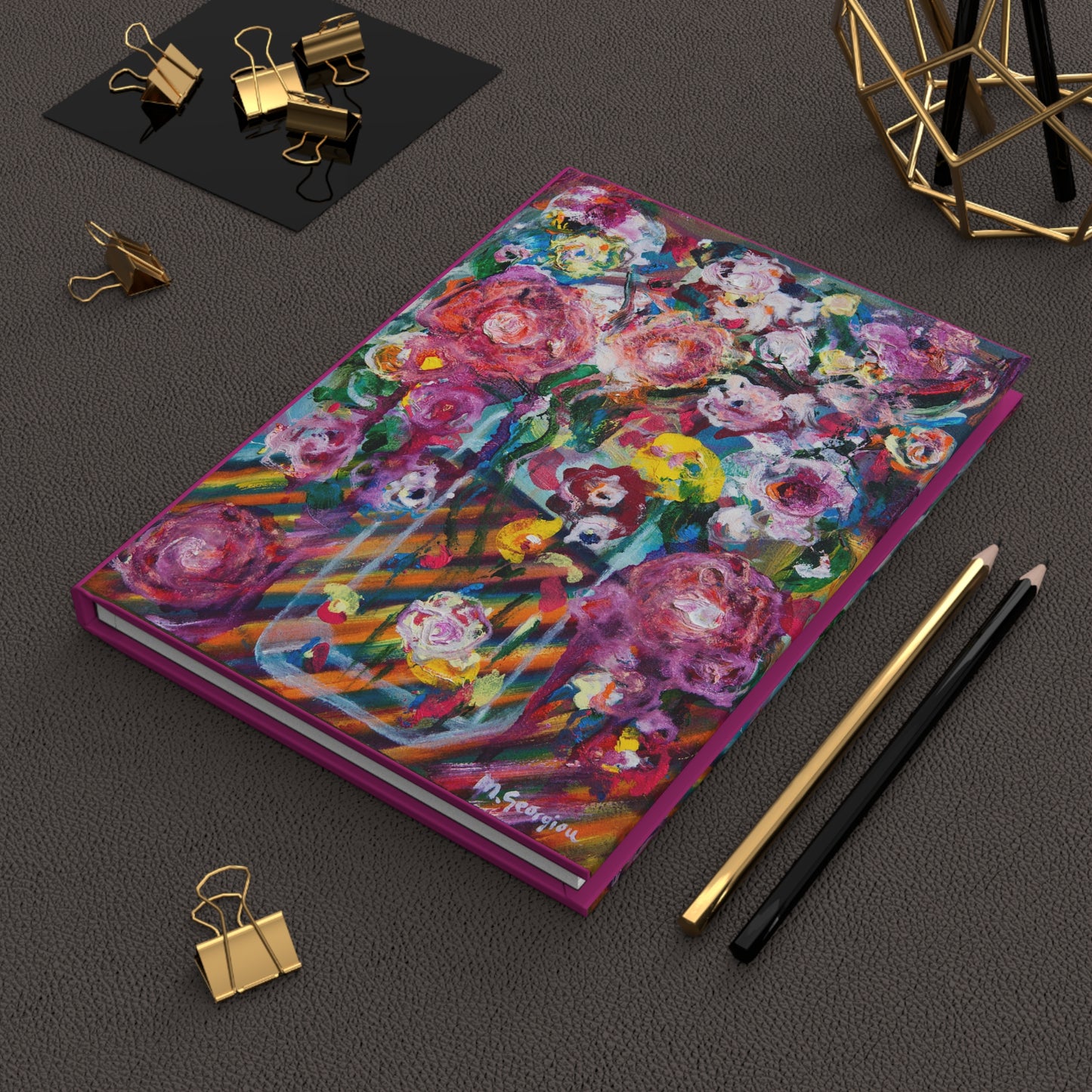 A Kaleidoscope of Peonies - Hardcover Journal