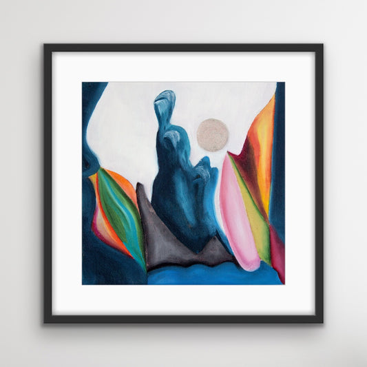 Coastal Mountains Shimmering By The Moonlight