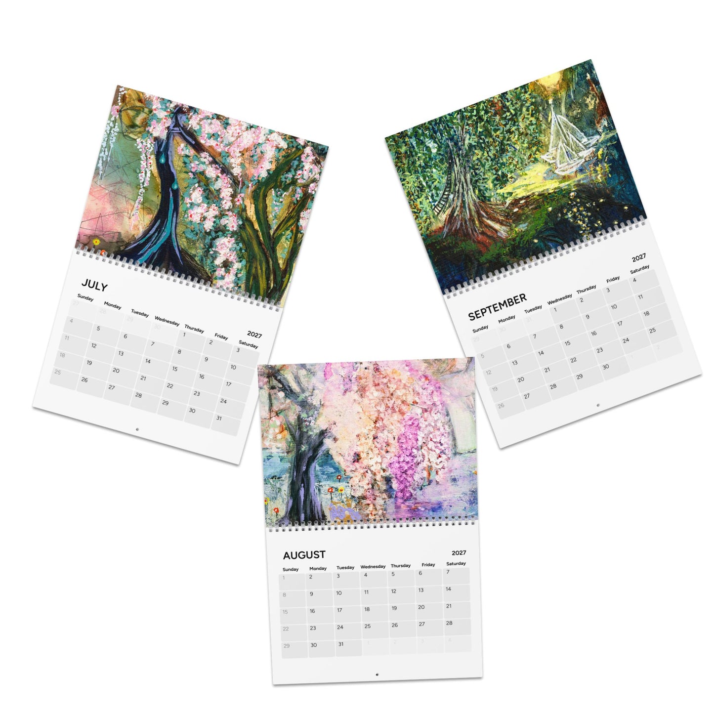 2027 Landscapes and Blossoms  - WALL CALENDAR