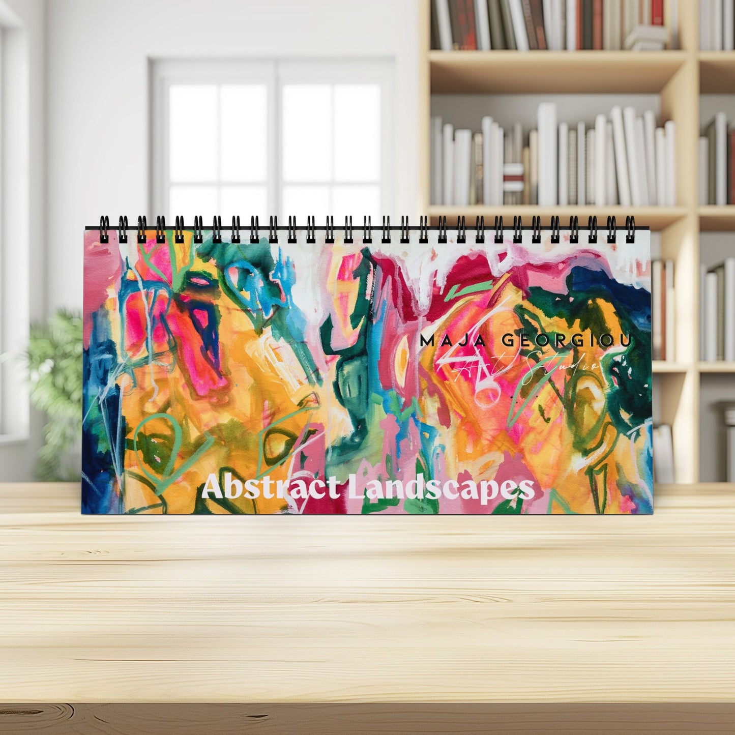 2027 Abstract Landscape Art - DESK CALENDAR