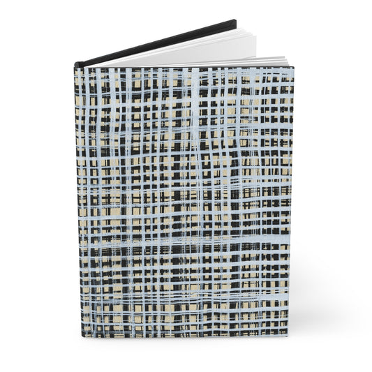 B&W Gingham - Hardcover Journal