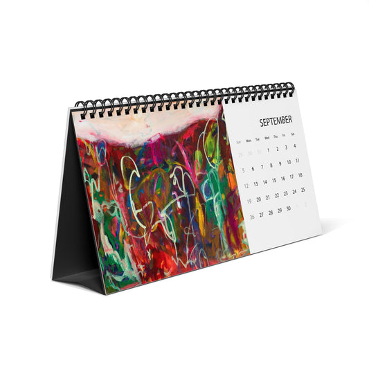 2027 Abstract Landscape Art - DESK CALENDAR