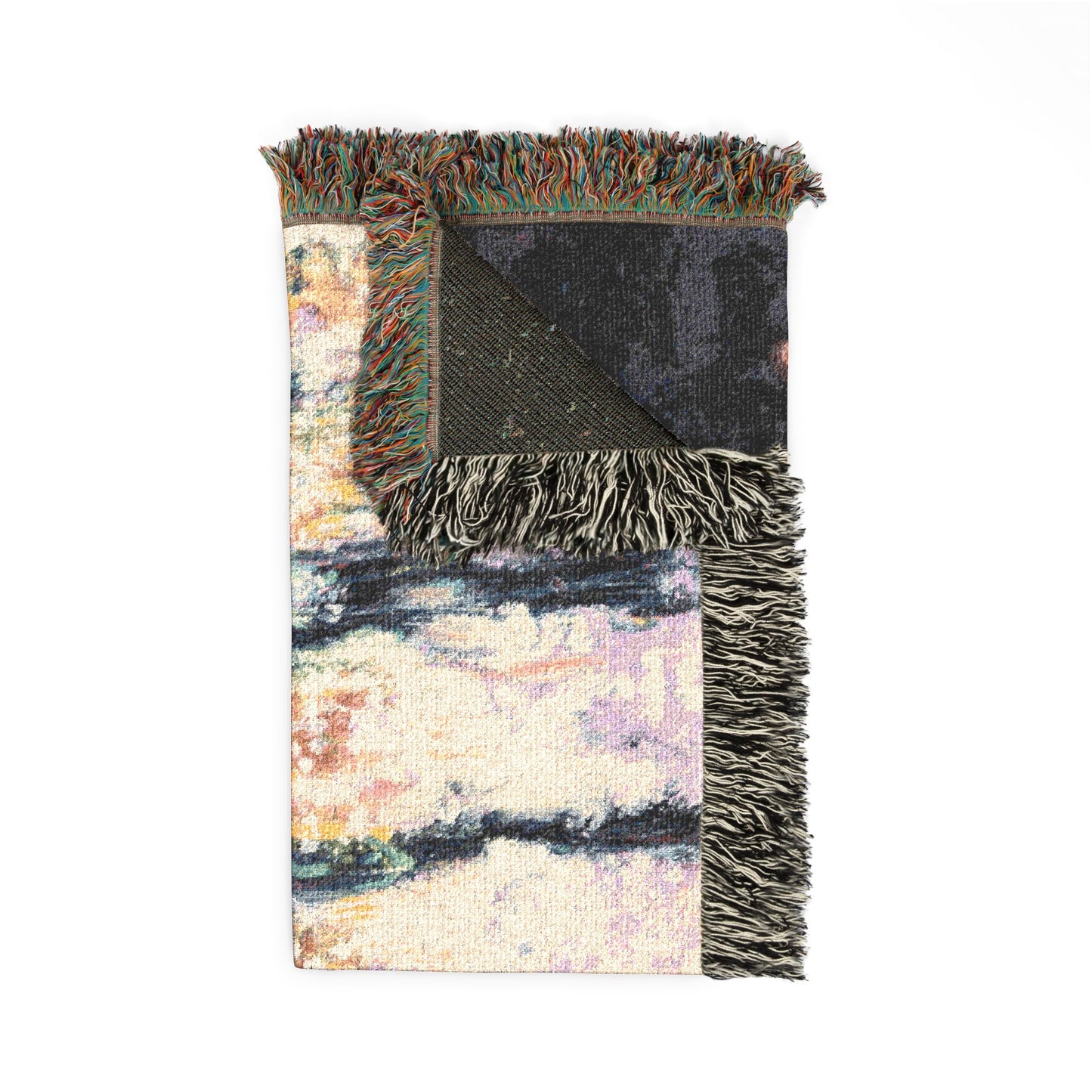 The Shape of Somewhere I Remember - Woven Art Blanket