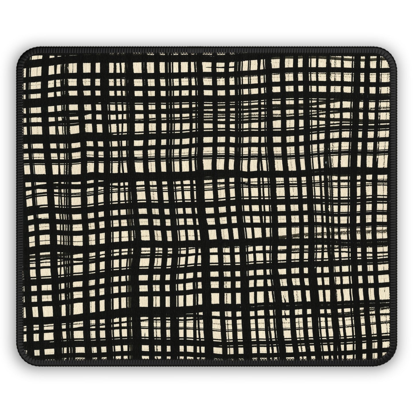 Mouse Pad - Black Gingham