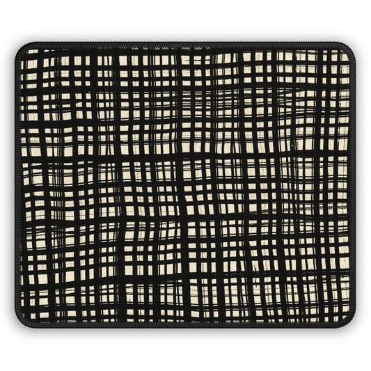 Mouse Pad - Black Gingham