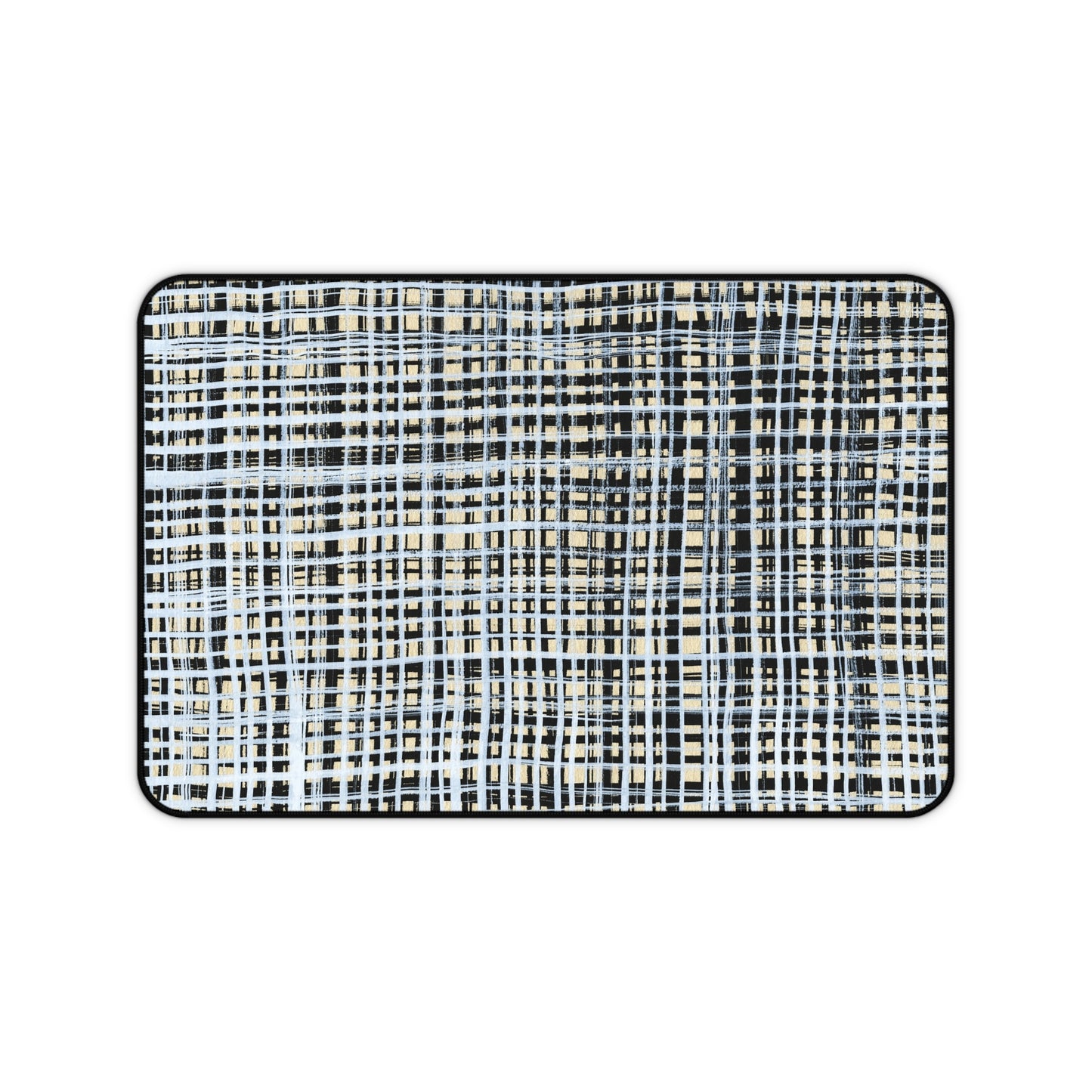 Desk Mat - B&W Gingham