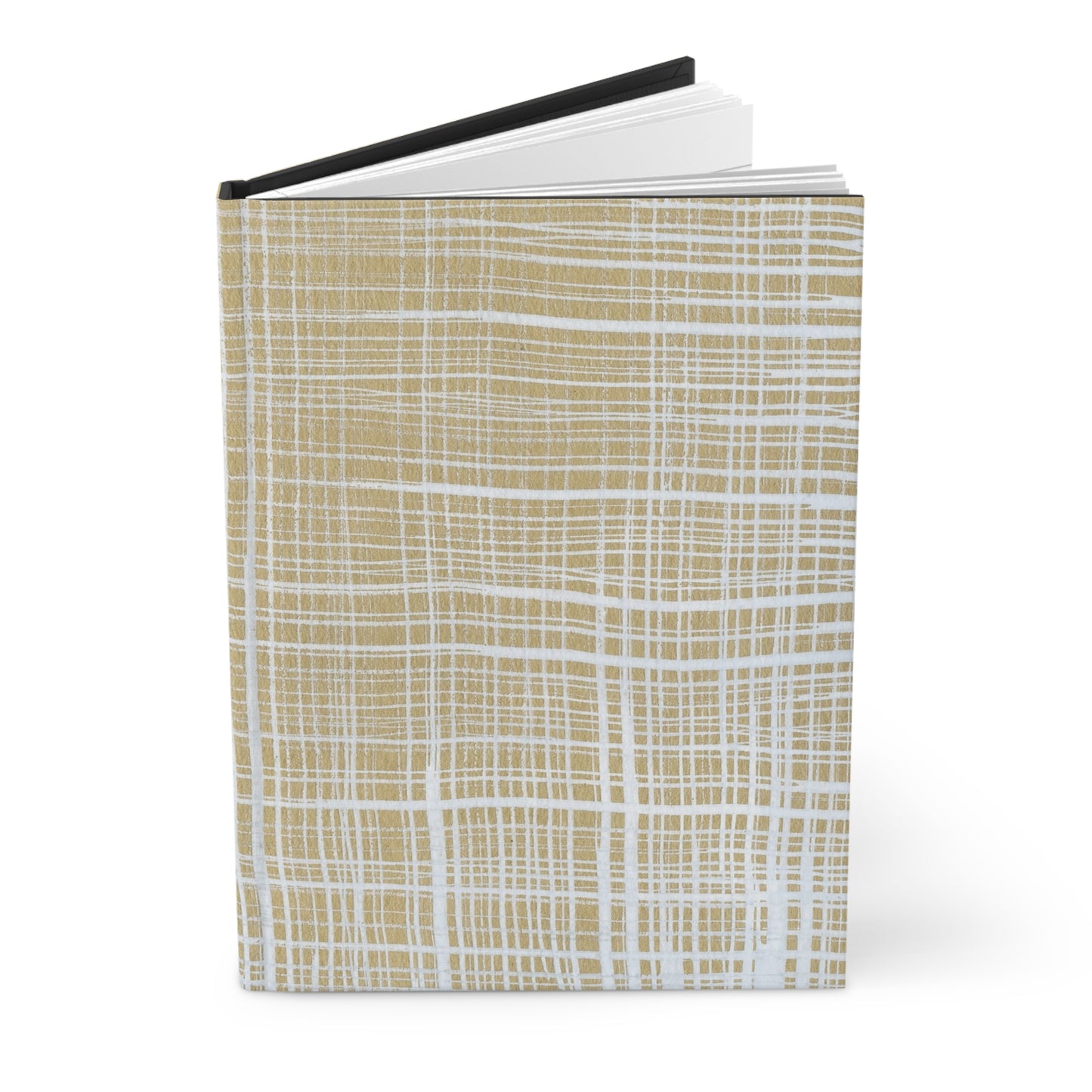 White Gingham - Hardcover Journal