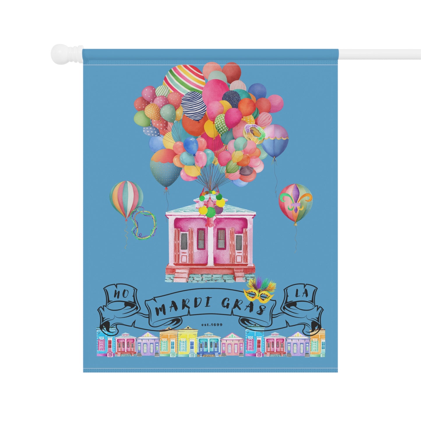 Mardi Gras Garden Flag