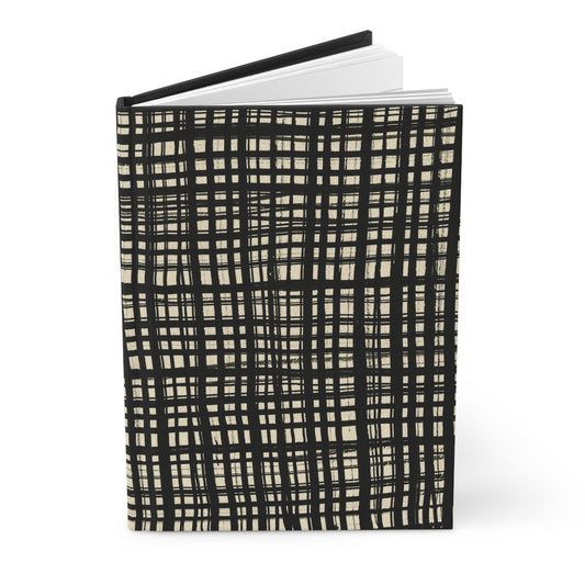 Black Gingham.  -  Hardcover Journal