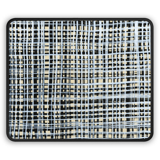 Mouse Pad - Black & White Gingham