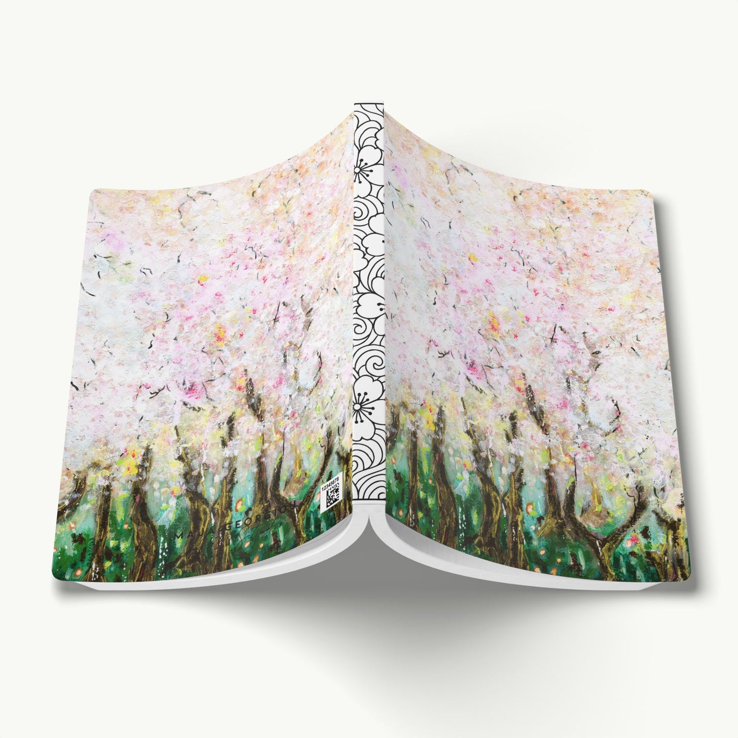 Soft Cover Lined Journal with Coloring Pages