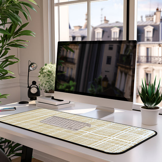 Desk Mat -White Gingham
