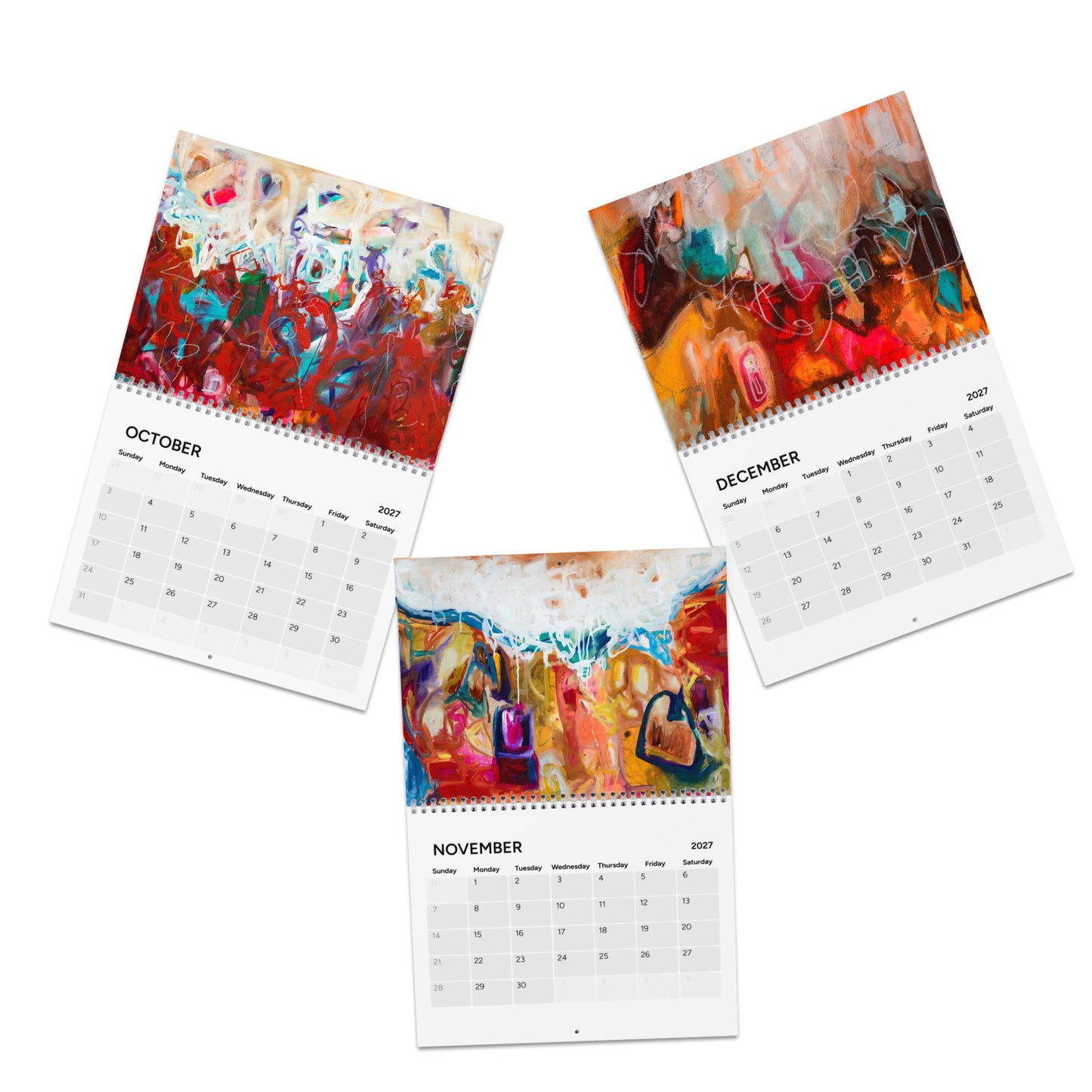 2027 Abstract Landscapes WALL CALENDAR