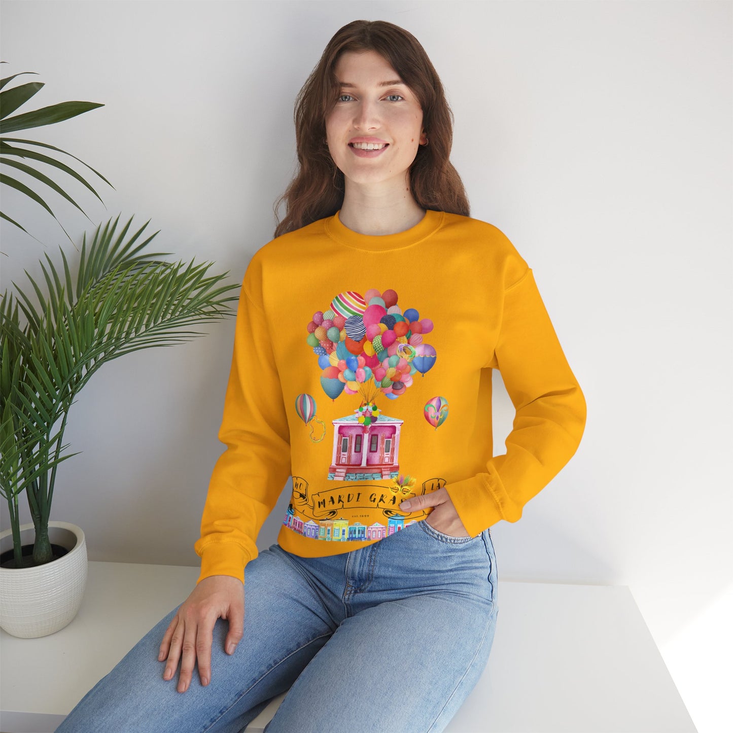 Mardi Gras New Orleans Crewneck Sweatshirt