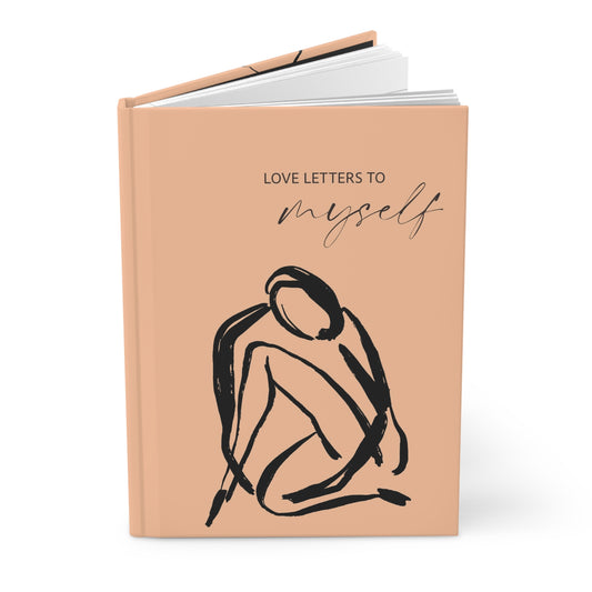 Love Letters to Myself (Peach) - Hardcover Journal Matte