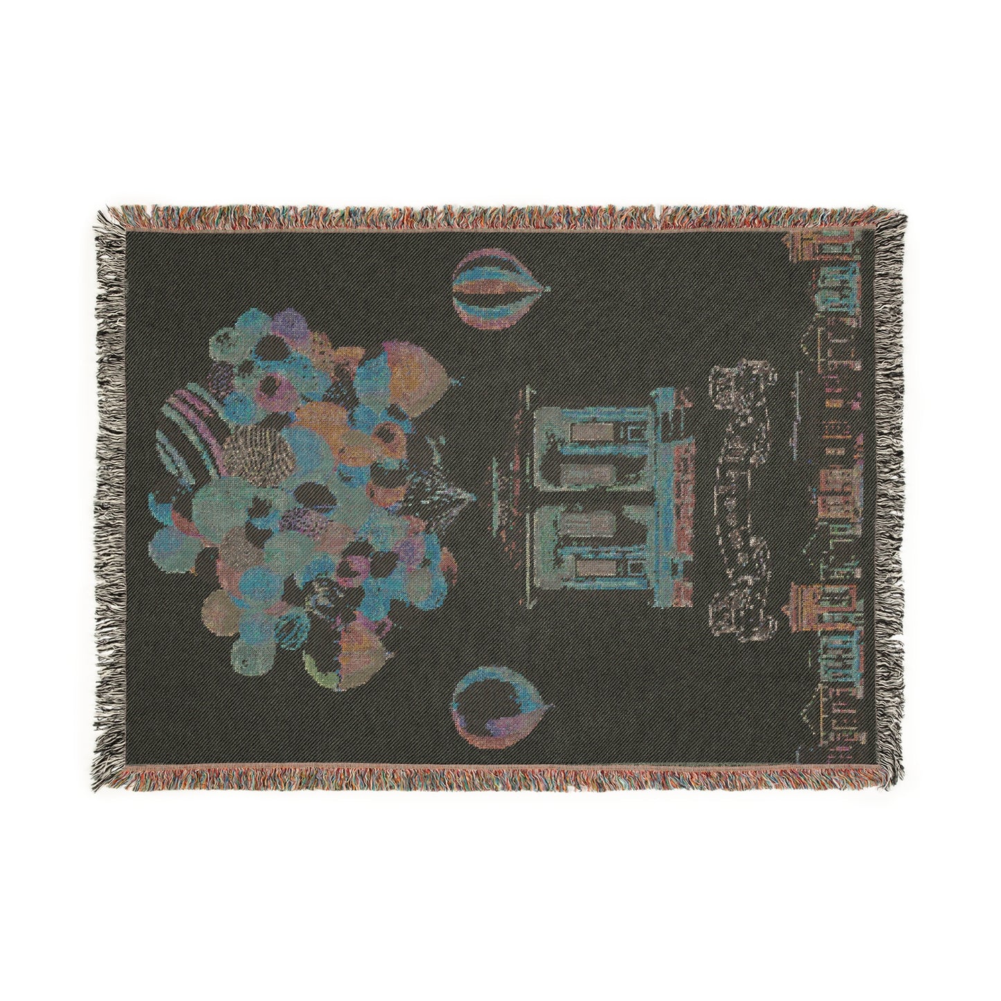 Personalized New Orleans Shotgun House Woven Blanket