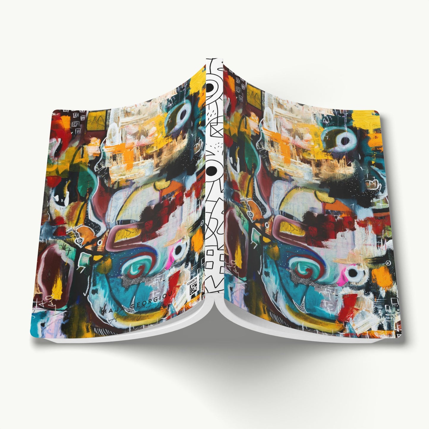 Soft Cover Lined Journal with Coloring Pages - Music Theory