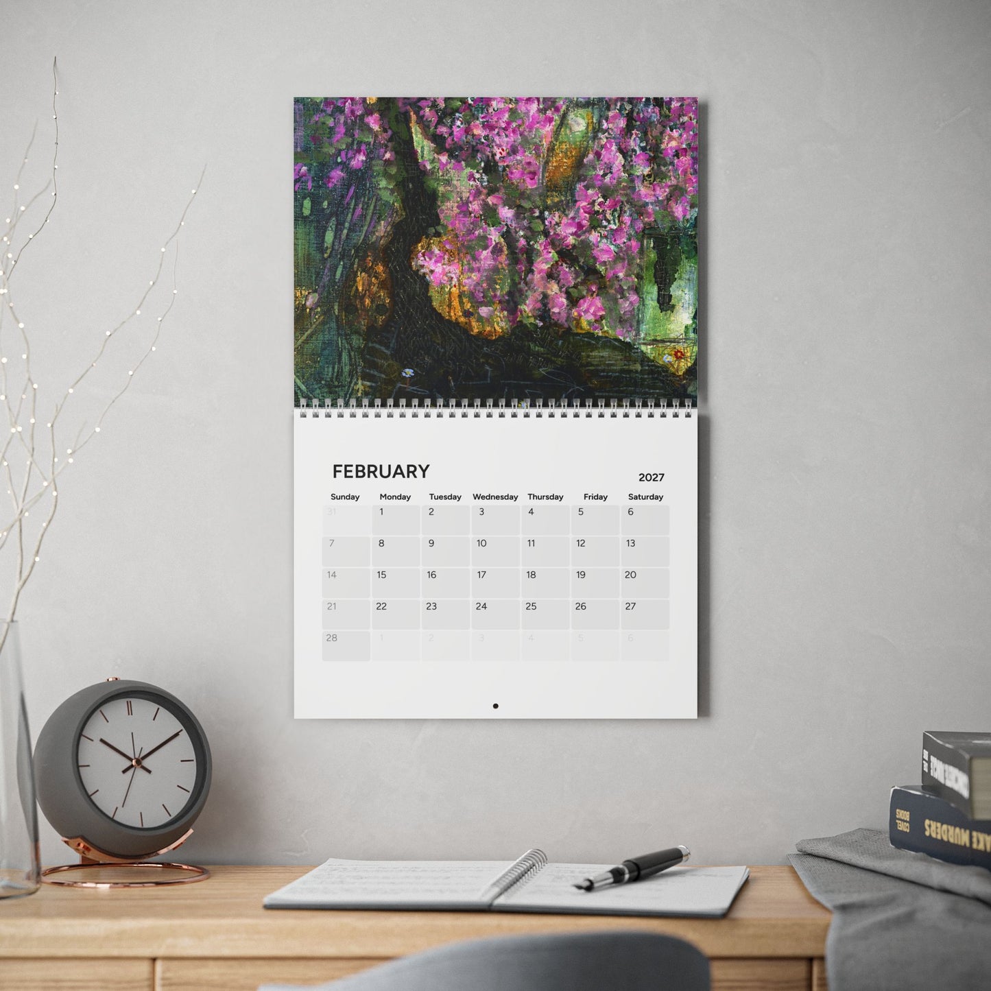 2027 Landscapes and Blossoms  - WALL CALENDAR