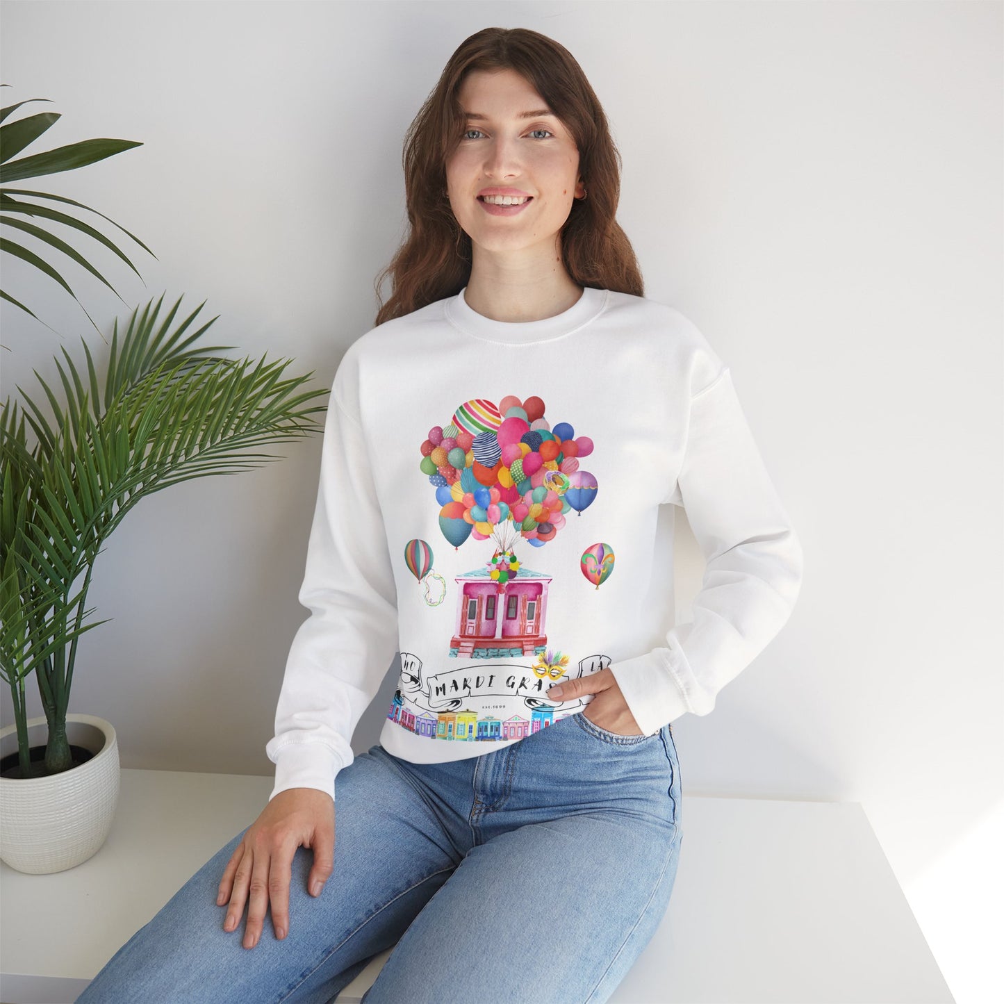 Mardi Gras New Orleans Crewneck Sweatshirt
