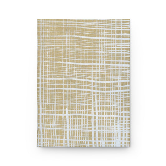 White Gingham - Hardcover Journal