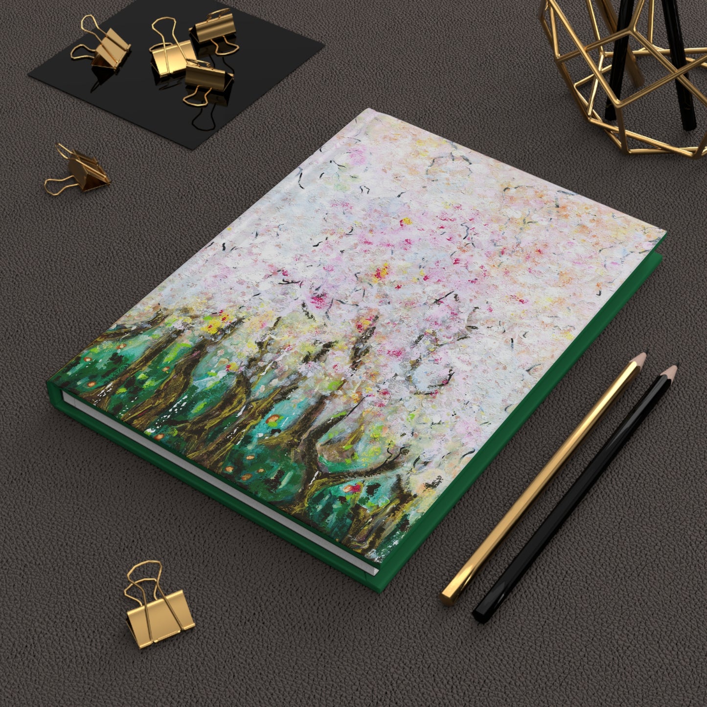Echoes of Spring Carried in Blossoms - Hardcover Journal