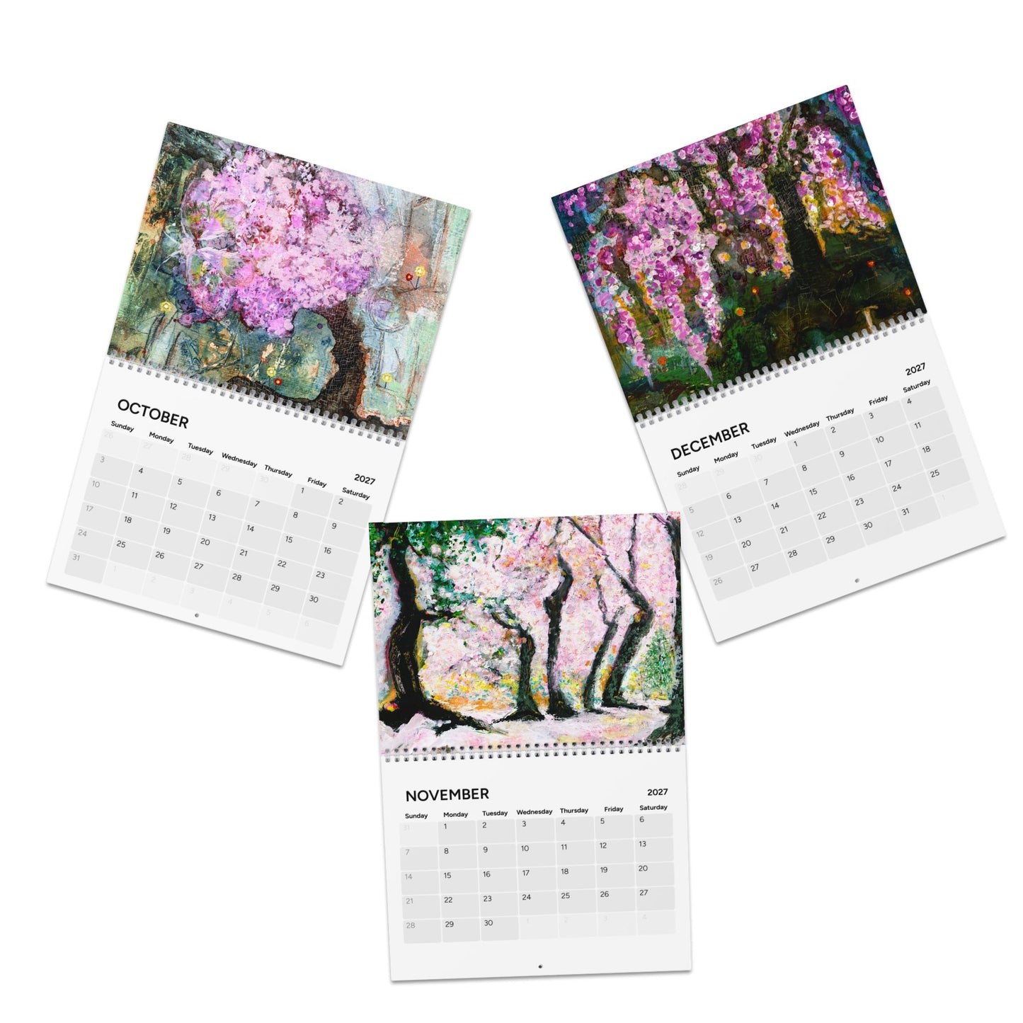 2027 Landscapes and Blossoms  - WALL CALENDAR