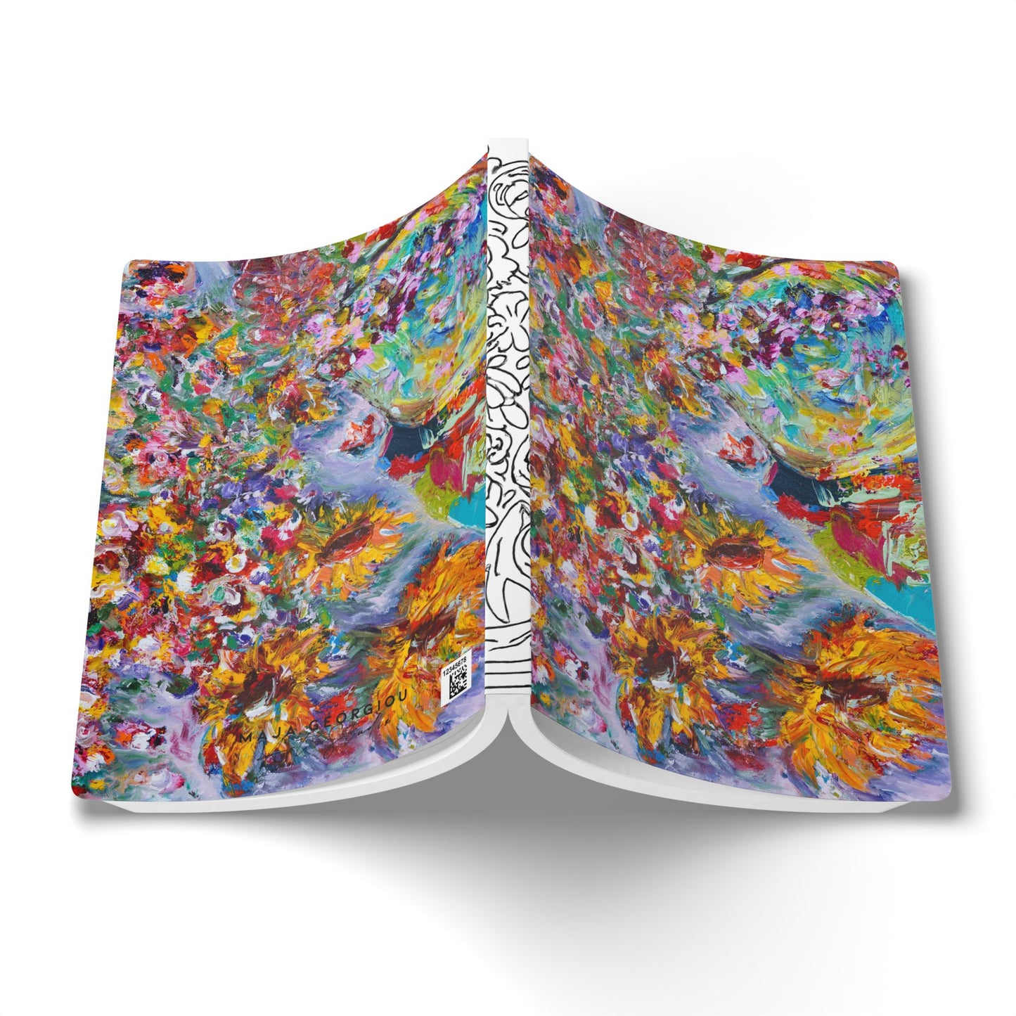 Beautiful Chaos - Soft Cover Lined Journal with Coloring Pages
