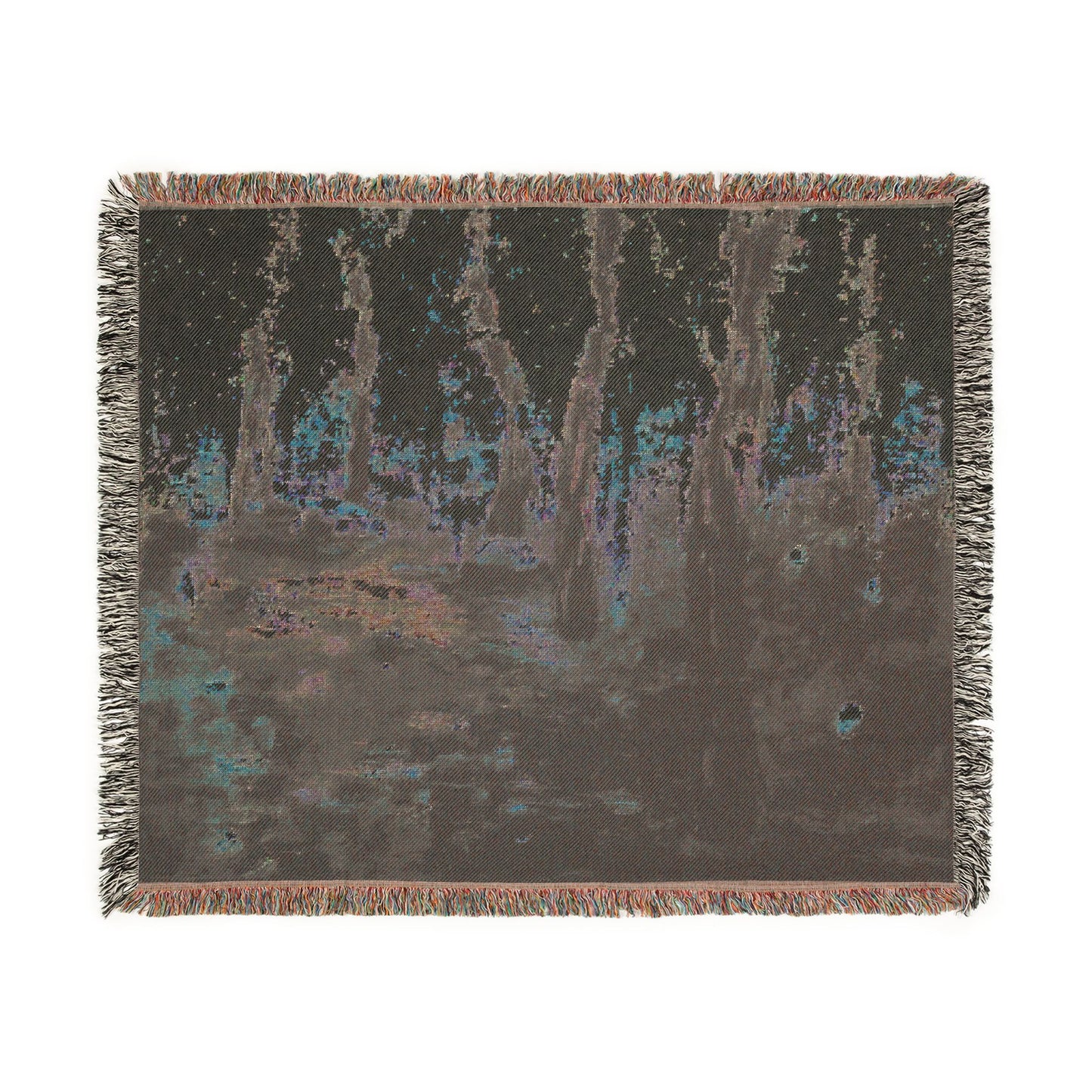 The Shape of Somewhere I Remember - Woven Art Blanket