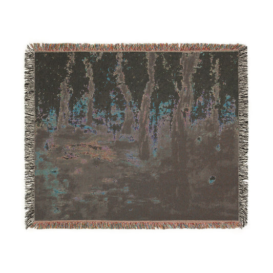 The Shape of Somewhere I Remember - Woven Art Blanket