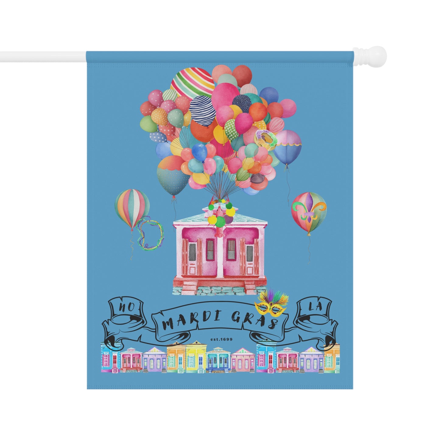 Mardi Gras Garden Flag