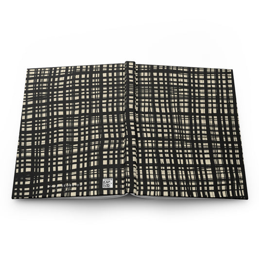 Black Gingham.  -  Hardcover Journal