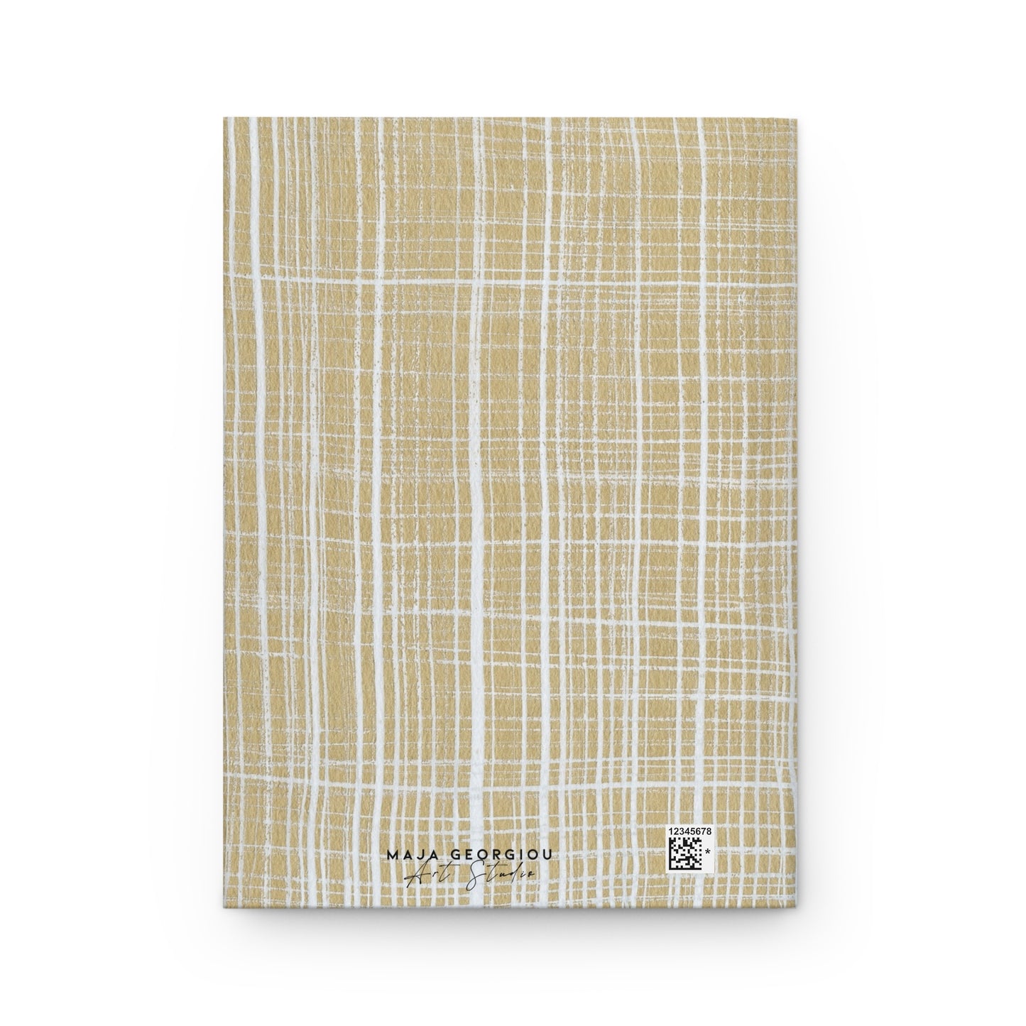 White Gingham - Hardcover Journal