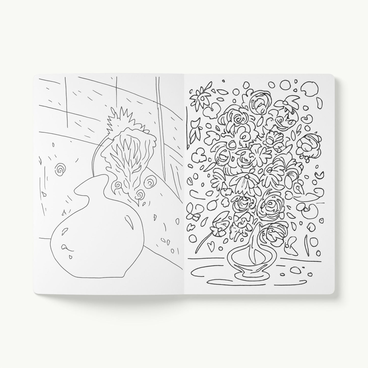 Beautiful Chaos - Soft Cover Lined Journal with Coloring Pages