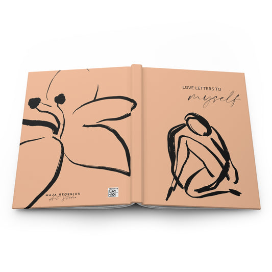 Love Letters to Myself (Peach) - Hardcover Journal Matte