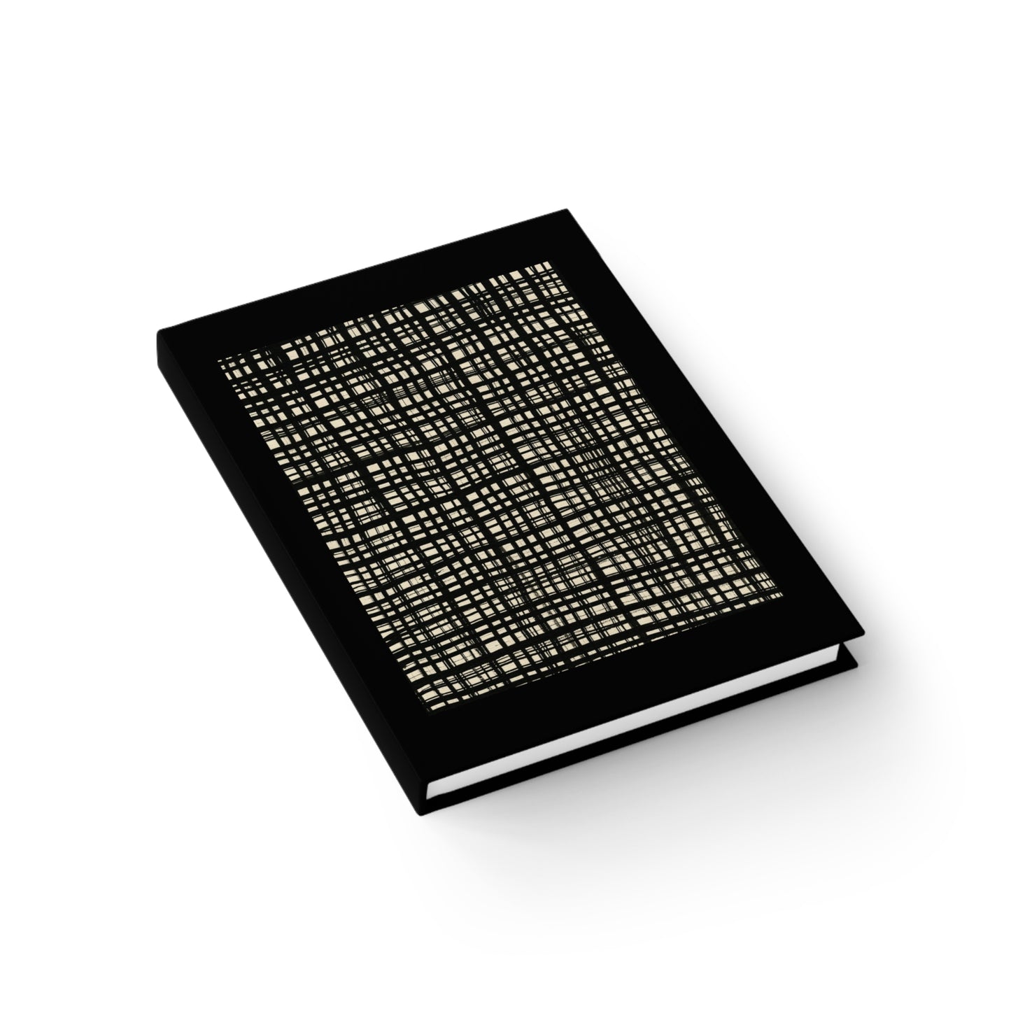 Blank Sketchbook - Black Gingham