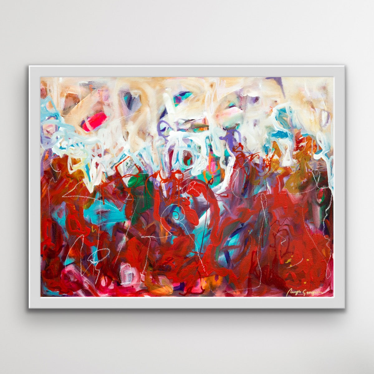 Fields of Fire and Sky - Fine Art Giclée Print
