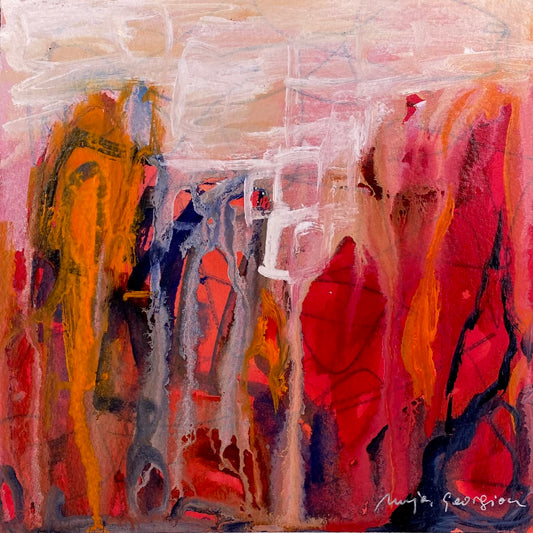 8x8 Abstract Landscape - ORIGINAL PAINTING