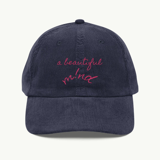 Vintage Corduroy Cap - a beautiful mind
