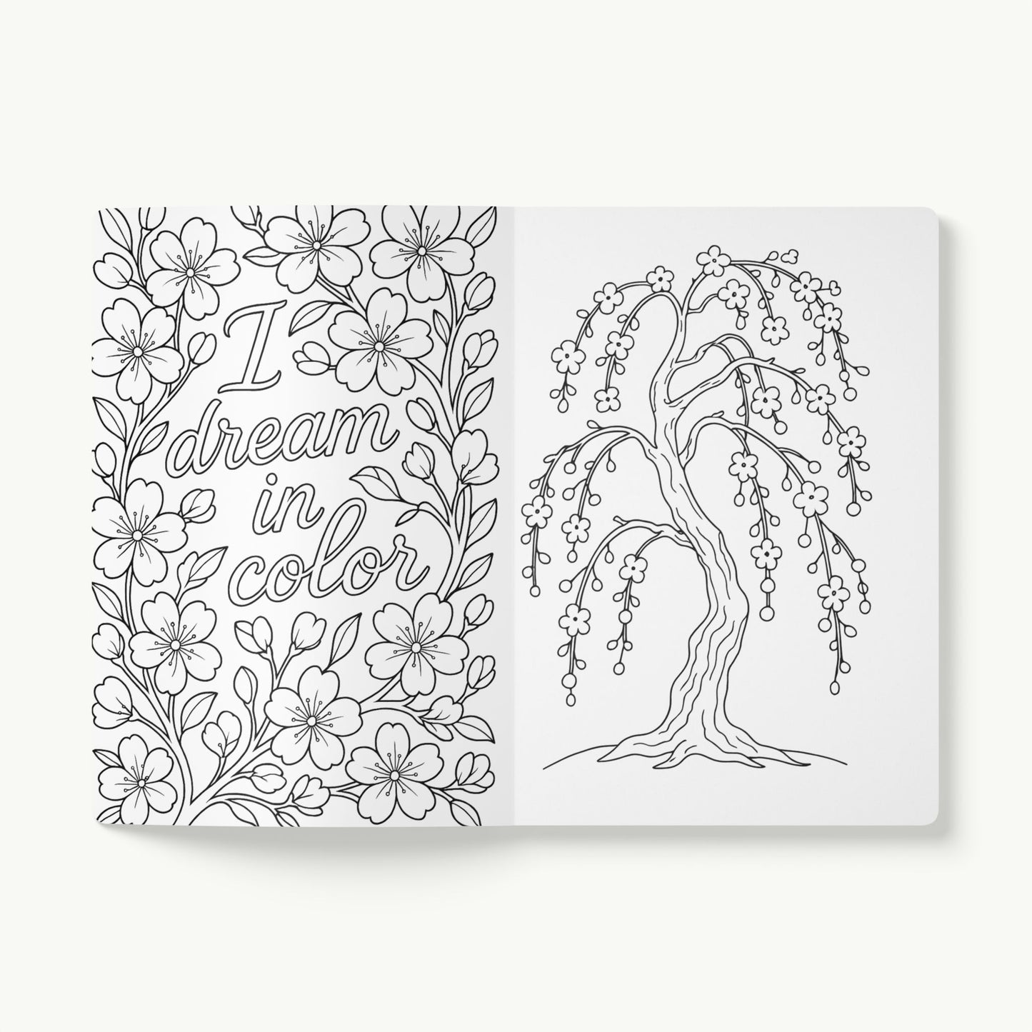 Soft Cover Lined Journal with Coloring Pages
