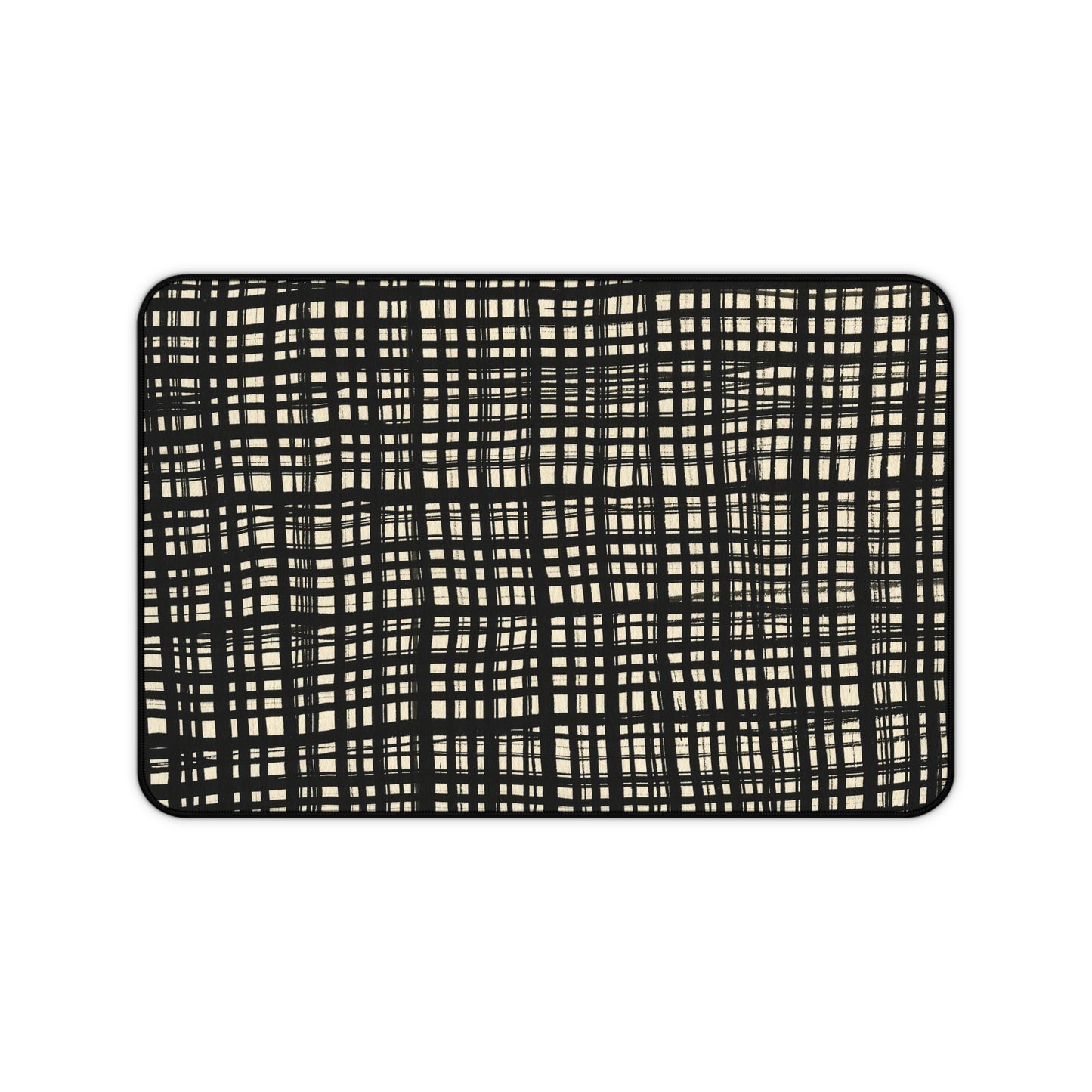 Desk Mat - Black Gingham