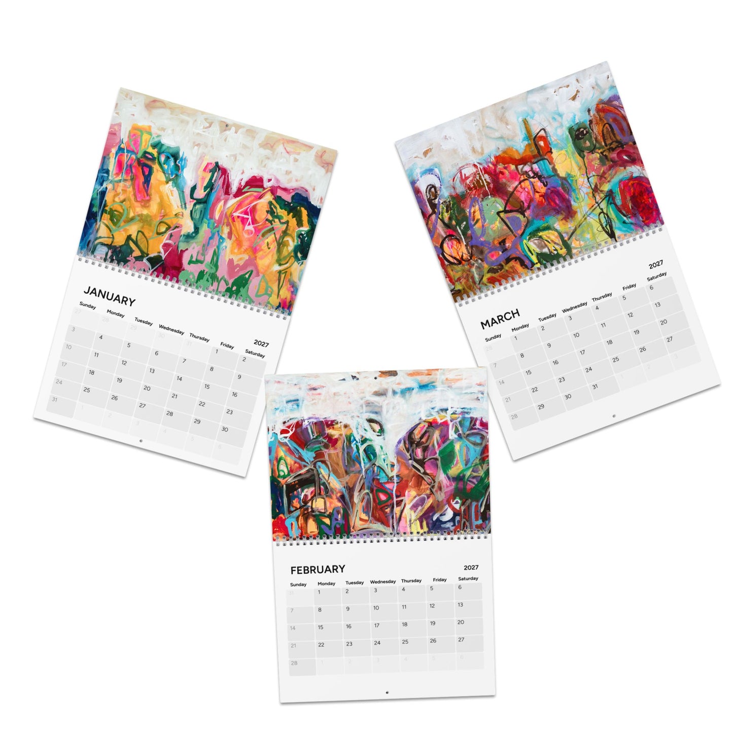 2027 Abstract Landscapes WALL CALENDAR