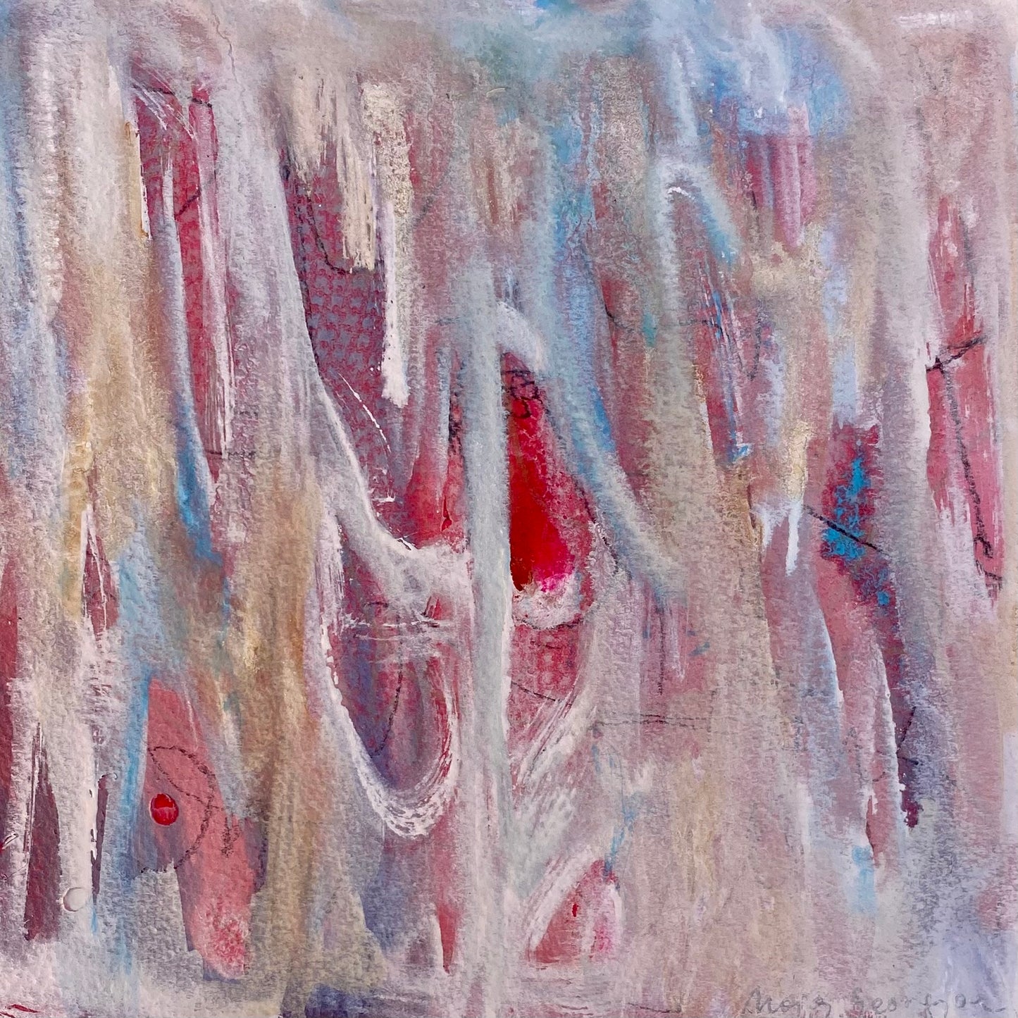 8x8 Abstract Landscape - ORIGINAL PAINTING